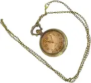 [HORIALENCE] 1Pc Vintage Clamshell Pocket Watch Retro Design with Numbers for and Fashion Accessories Elegant Finish Hanging Pocket Watch Pendant