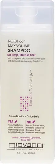 Shampoo Root 66 Max Volume (Limp Hair) - 250mL