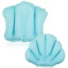 Jetec 2 Pieces Inflatable Bath Pillow for Tub Pillows Neck Support Spa Pillow