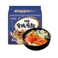 在飛比找PChome24h購物優惠-【農心】安城湯麵-海鮮味560g(112g*5包)*2入組