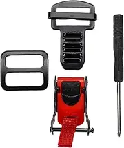 Motorcycle Helmet Quick Release Buckle Kit - Double D Secure Quick Release Strap Clip | Heavy Duty Buckle Straps with Clips, Helmet Buckle with Quick Release for Secure Fit on Bumpy