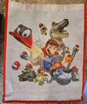 Super Mario Nylon Gift Bag Carry Tote Gaming Odyssey Switch Official Nintendo*rd