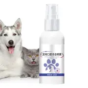 Pet Dog Spray Oral Care Bad Breath Teeth Cleaning Freshener for Dogs Cats 60ml