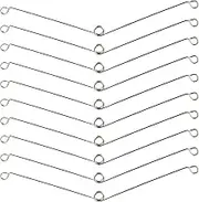 10Pcs Spring Clips for Recessed Light Fixtures, Metal Torsion Spring Clips, Recessed Light Covers Replacements for Bathroom Fan, Ceiling Exhaust Fan, Recessed Lighting Trim (Sliver)