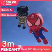 9KM 3M NEW Small Kite Soft Inflatable Line Laundry Kite 30D Ripstop Nylon with B