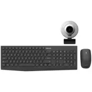 Philips Wireless Keyboard Mouse Webcam Bundle SPT6323 CP11-AF200V PC Windows Mac