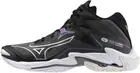 MIZUNO Volleyball Shoes WAVE LIGHTNING Z8 MID Black V1GA2405 US7(25cm)