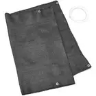 15 Ft. Solid Black Weatherproof Porch Patio Deck & Fence Privacy Netting Screen
