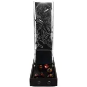 C4Labs 10" Tall Dice Tower – Laser etched Cthulhu - Clear and Black