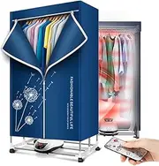 2-Tier Portable Clothes Airer 1500W Electric Clothes Dryer Energy-Efficient Indoor Wet Laundry Warm Air Drying Wardrobe, Fast Drying Household Dryer