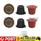 Refillable Reusable Coffee Filter Capsule Pods For Nespresso Maker Machine SET