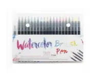 21 Color Watercolour Painting Pen Brushes Artist Sketch Drawing Marker Pens Set