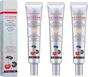 Satin Skin Cc Cream Korean, Satinskin Cc Cream Color Correcting, Invisible Pore, Even Skin Tone, Boost Radiance, Moisturizing Pre-Makeup Primer Matte (dake,3)