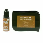 Bronze Pearlescent Alcohol Ink Pad with 12ml Reinker - Couture Creations