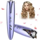 Wizchark Automatic Curling Iron – Cordless Rotating Hair Curlers – Ceramic 1 Inc