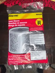 Shop Vac Foam Sleeve #90585 Type R for Wet Dry Vacuums New Sealed