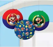 Super Mario Brothers Game Nintendo Kids Birthday Party Decoration Paper Lanterns
