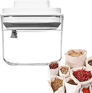 WJnflQN Vacuum Coffee Canister - Food Containers With Lids Airtight | Kitchen Supplies, Pantry Organization, Stackable Travel Snack Holder For Flour Cereal Seasoning