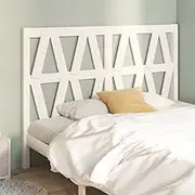 Bed Headboard, Beds Head Frame White 141 cm Solid Wood Pine