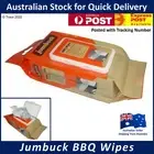 Jumbuck BBQ Wipes - Barbeque Cleaning - 25 x 30cm - 1 x 12 Pack