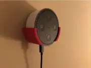 Snap Fit Amazon Echo Dot V2 Wall Mount 3M Smart Home 18 Colors 3D-Printed