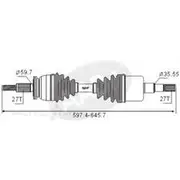 GSP CV Shaft - CVS.FD81