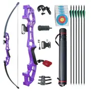 D&Q Archery 50" Takedown Bow and Arrows Set for Adults 30lb 40lb Metal Riser ...