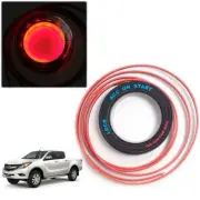 FOR 2012-2018 MAZDA BT-50 IGNITION SWITCH KEY HOLE RING COVER RED 1 PC