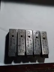 RIGID 3 1/2" 4-P PIPE THREADER DIE SET OF 5