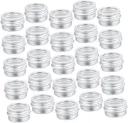 OSOLADY 15pcs 5ML Screw Lid Jar Set Round Storage Containers for Creams Ointments and Cosmetics Durable Aluminium Cream Containers