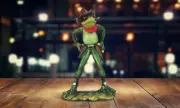 7.25"H Cowboy Frog Statue Funny Animal ation Figurine Home Decor Unique Gift