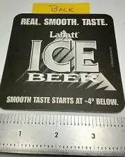 LABATT BREWING CO of ONTARIO CANADA, "LABATT BLUE and ICE" BEER COASTER.