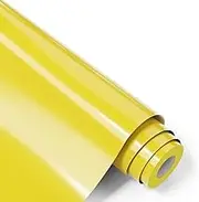 Roarrter Heat Transfer Vinyl Iron-on Vinyl Roll for T-Shirts, Htv Vinyl Yellow