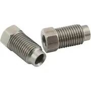Aeroflow S/S Inverted Flare Tube Nut Long 3/16" Hardline to 3/8"-24 - AF364L