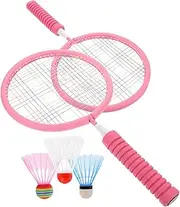 1 Set Badminton Racket Set Lightweight Durable Rackets for Play Includes Shuttlecocks Protective Cover Fun Sports Game