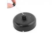 Dolphy Retractable Stainless Steel Round Clothesline - Wall Mounted Drying Line in Black for Bathrooms, Balconies, and Laundry Areas