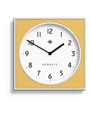 [Newgate] Burger And Chips Wall Clock in Cheeky Yellow