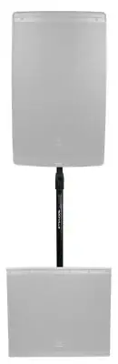 Rockville GASPOLE-B M20 Threaded Air Assist Subwoofer-Speaker Pole Mount Stand