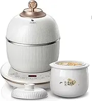 Multi-Function Electric Stew Pot, Bird's Nest Stewpot, New Natural Ceramics Slow Cooking Method, Smart Appointment & Keep Warm for Chicken Soup, Flower Gum, Ginseng, Colla Corii Asini, Cordyceps