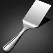 1/2pcs Silver Short Handle Rice Spoon Stainless Steel Cooking Spatula Cooking