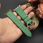 APPLE WATCH 皮革錶帶 - 綠色 EPSOM 皮革