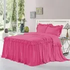 1 Piece 800tc EgyptianCotton New Dust Ruffle Bed Spread 30" drop all size &color