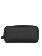 Saint Laurent Grooming Case in Grain de Poudre Embossed Leather