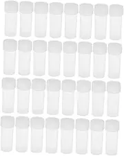 BUGUUYO 50pcs Tiny Refillable Sample Bottles with Screw Cap Compact Powder Containers for Lab Testing Liquid Storage and Versatile Small Item Organization