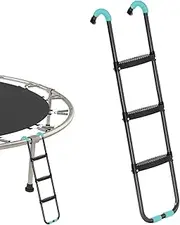 Trampoline Stairs - Wide 2/3 Step Ladder, Sturdy Steel Frame | Kids Trampoline Accessory with Anti-Slip Foot Pads for Safe Climbing, Easy Access for Children, Fits Most Outdoor Trampoline