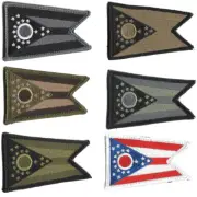 VELCRO® BRAND Fastener Morale HOOK Ohio Columbus State Patches 3x2"
