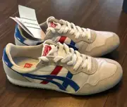 onitsuka tiger serrano white/directoire blue shoes new with tags and box