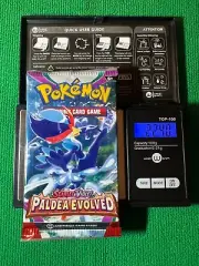 HEAVY? 22.40 Grams! Pokemon Paldea Evolved Factory Sealed Booster Pack!!