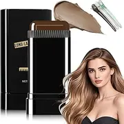 Waterproof and Sweat-Proof Hair Dye Stick, 2 in 1 Temporary Touch-Up Comb for Quick Gray Coverage, Portable Instant Hair Color for Women and Men, Non-Drip Cream Formula(Light Brown,1-Pack)