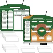 Magnetic Baseball Lineup Board for Dugout Metal Baseball Coaching Clipboard Soft